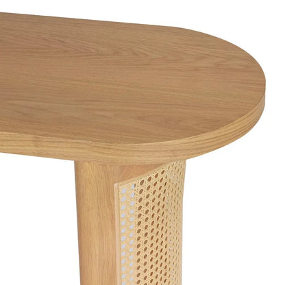 60  Solid Rattan Console Table