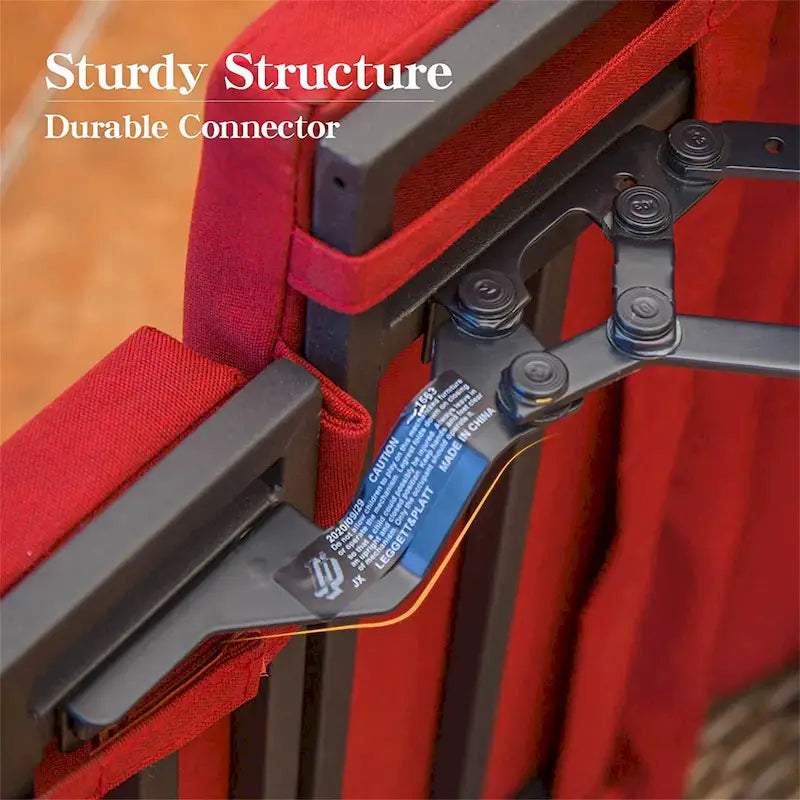 CUSchoice All-Weather Wicker Recliner with Cushion