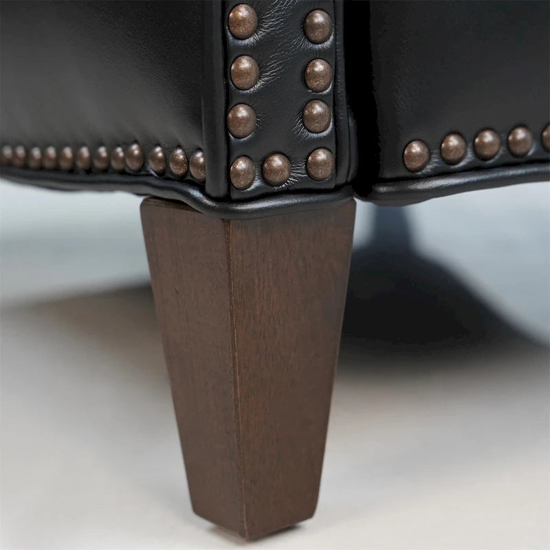 Hekkin Genuine Leather Power Recliner with Adjustable Headrest and USB Port Ultra-Comfy Living Room Seating