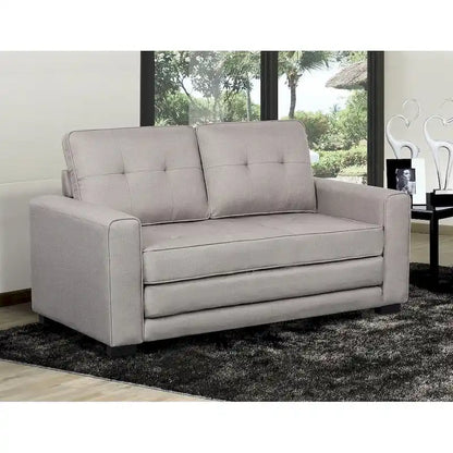 Daisy Modern Fabric Loveseat and Sofa Bed