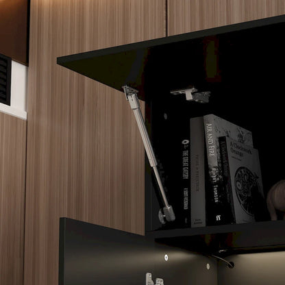 Wall Unit TV Stand with Bookshelves for TVs up to 70 , Modern Console