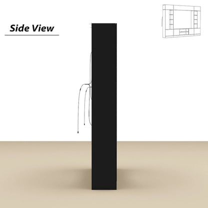 Wall Unit TV Stand with Bookshelves for TVs up to 70 , Modern Console