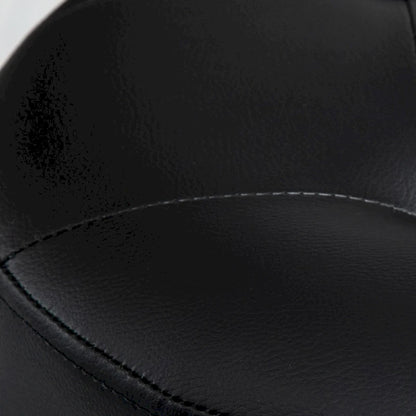 HOMCOM 360-deg Swivel Foot Stool Round PU Ottoman with Thick Sponge Padding and Solid Steel Base