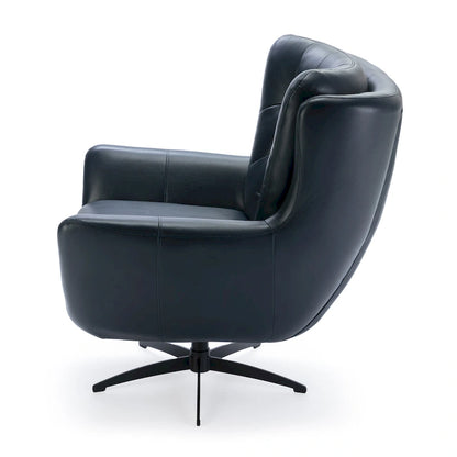 Cleveland Tufted Faux Leather Swivel Chair by Greyson Living