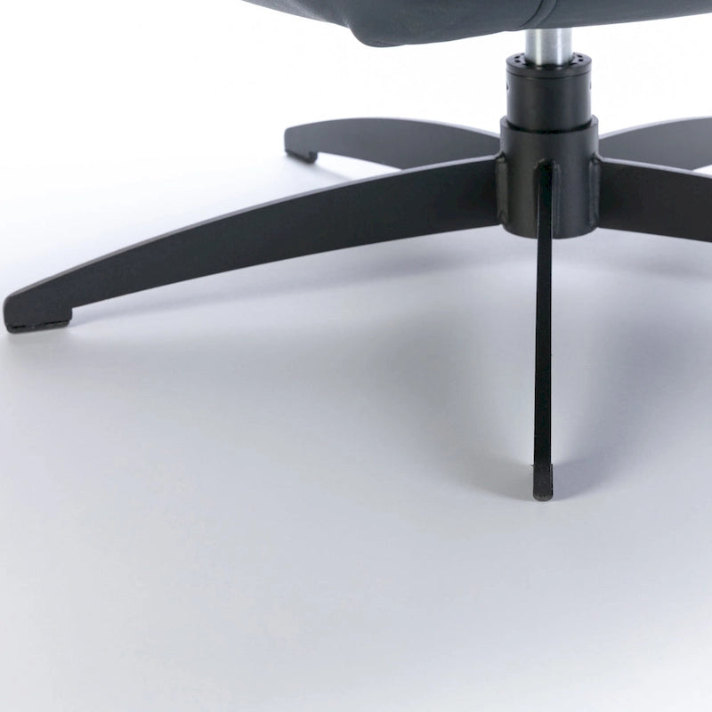 Cleveland Tufted Faux Leather Swivel Chair by Greyson Living