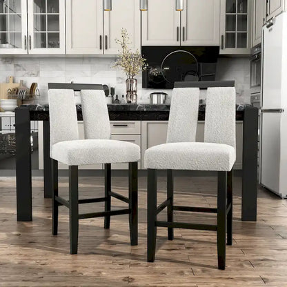 Strick & Bolton Lange Modern Upholstered Counter Height Chair (Set of 2)