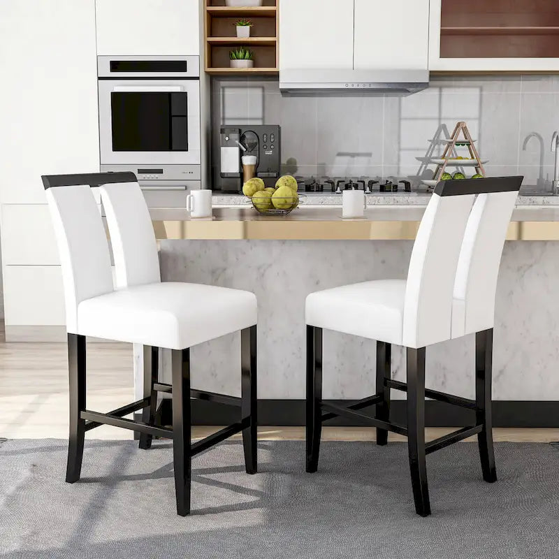 Strick & Bolton Lange Modern Upholstered Counter Height Chair (Set of 2)