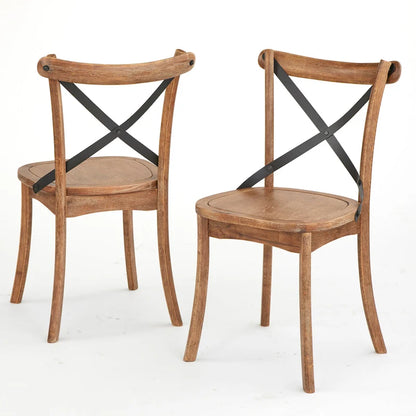 Simple Living Constance X-Back Dining Chairs (Set of 2)