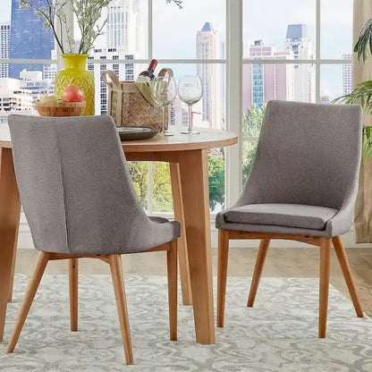 Sasha Oak Barrel Back Dining Chair (Set of 2) by iNSPIRE Q Modern - Set of 2