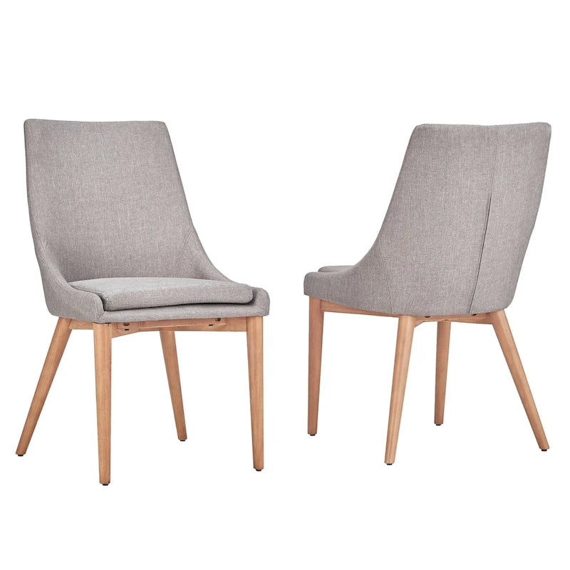 Sasha Oak Barrel Back Dining Chair (Set of 2) by iNSPIRE Q Modern - Set of 2
