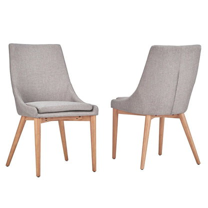 Sasha Oak Barrel Back Dining Chair (Set of 2) by iNSPIRE Q Modern - Set of 2