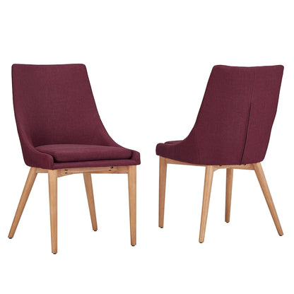 Sasha Oak Barrel Back Dining Chair (Set of 2) by iNSPIRE Q Modern - Set of 2