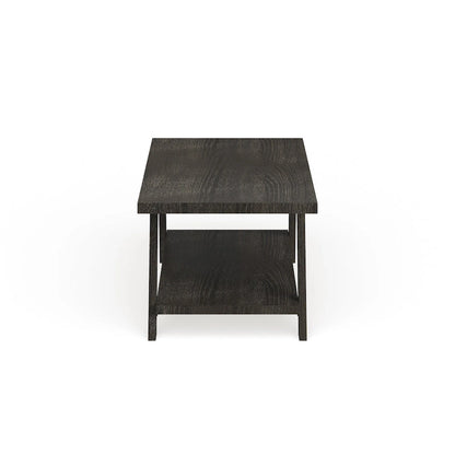Roundhill Furniture The Gray Barn Cedar Ridge Contemporary Replicated Wood Shelf Coffee Table