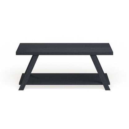 Roundhill Furniture The Gray Barn Cedar Ridge Contemporary Replicated Wood Shelf Coffee Table