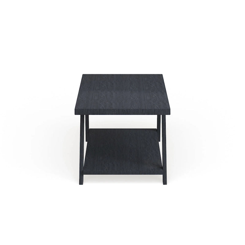 Roundhill Furniture The Gray Barn Cedar Ridge Contemporary Replicated Wood Shelf Coffee Table