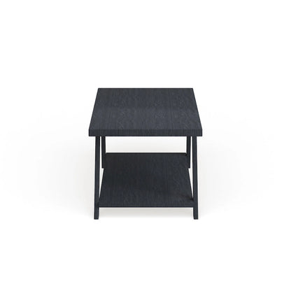 Roundhill Furniture The Gray Barn Cedar Ridge Contemporary Replicated Wood Shelf Coffee Table