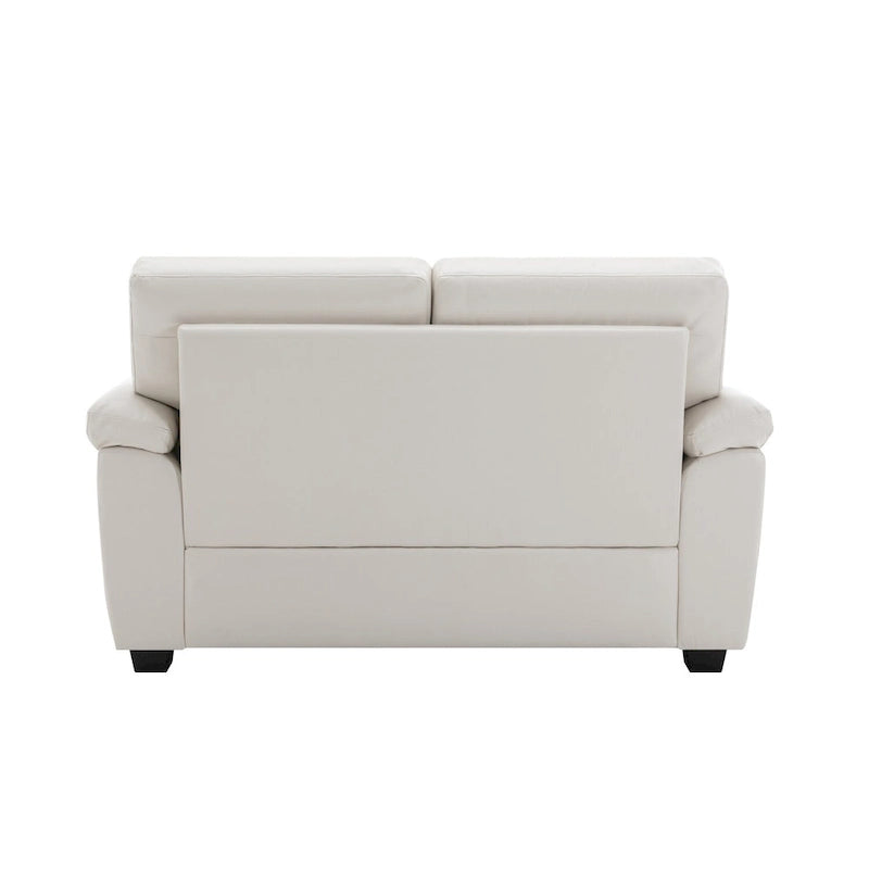 Morden Fort Upholstered Loveseats for Living Room,Two-Seater Sofa Faux Leather