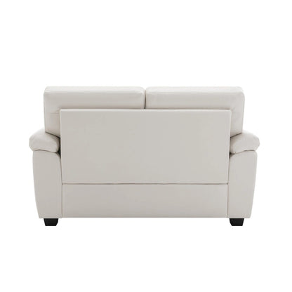 Morden Fort Upholstered Loveseats for Living Room,Two-Seater Sofa Faux Leather