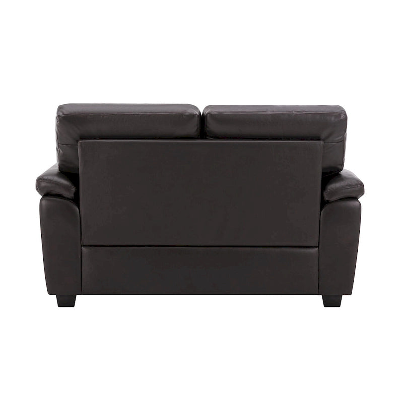 Morden Fort Upholstered Loveseats for Living Room,Two-Seater Sofa Faux Leather