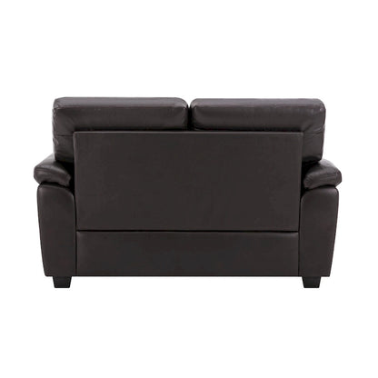 Morden Fort Upholstered Loveseats for Living Room,Two-Seater Sofa Faux Leather