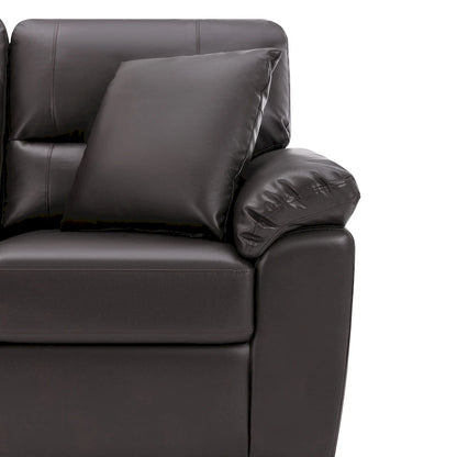 Morden Fort Upholstered Loveseats for Living Room,Two-Seater Sofa Faux Leather