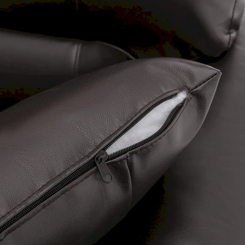 Morden Fort Upholstered Loveseats for Living Room,Two-Seater Sofa Faux Leather