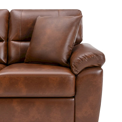 Morden Fort Upholstered Loveseats for Living Room,Two-Seater Sofa Faux Leather