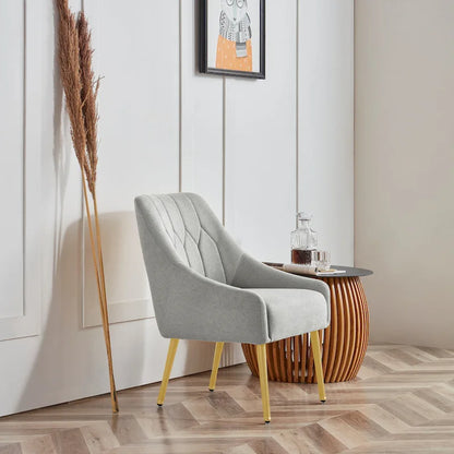 Corvus Abigail Upholstered Accent Chair with Metal Legs