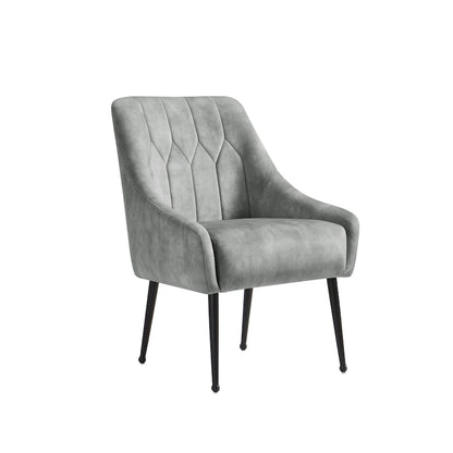 Corvus Abigail Upholstered Accent Chair with Metal Legs