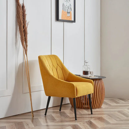 Corvus Abigail Upholstered Accent Chair with Metal Legs