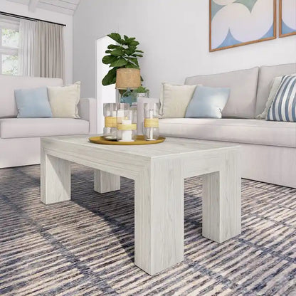 Plank and Beam Modern Rectangular Coffee Table - 40  x 20