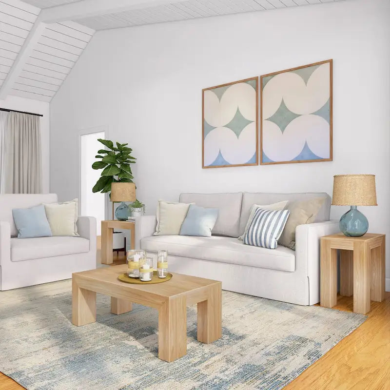 Plank and Beam Modern Rectangular Coffee Table - 40  x 20