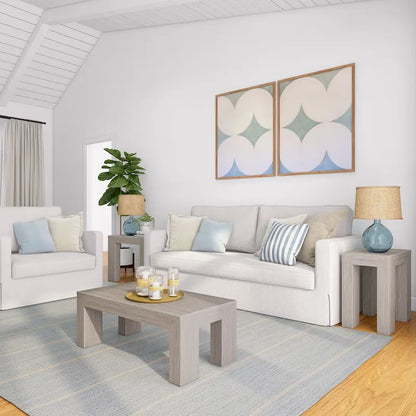 Plank and Beam Modern Rectangular Coffee Table - 40  x 20