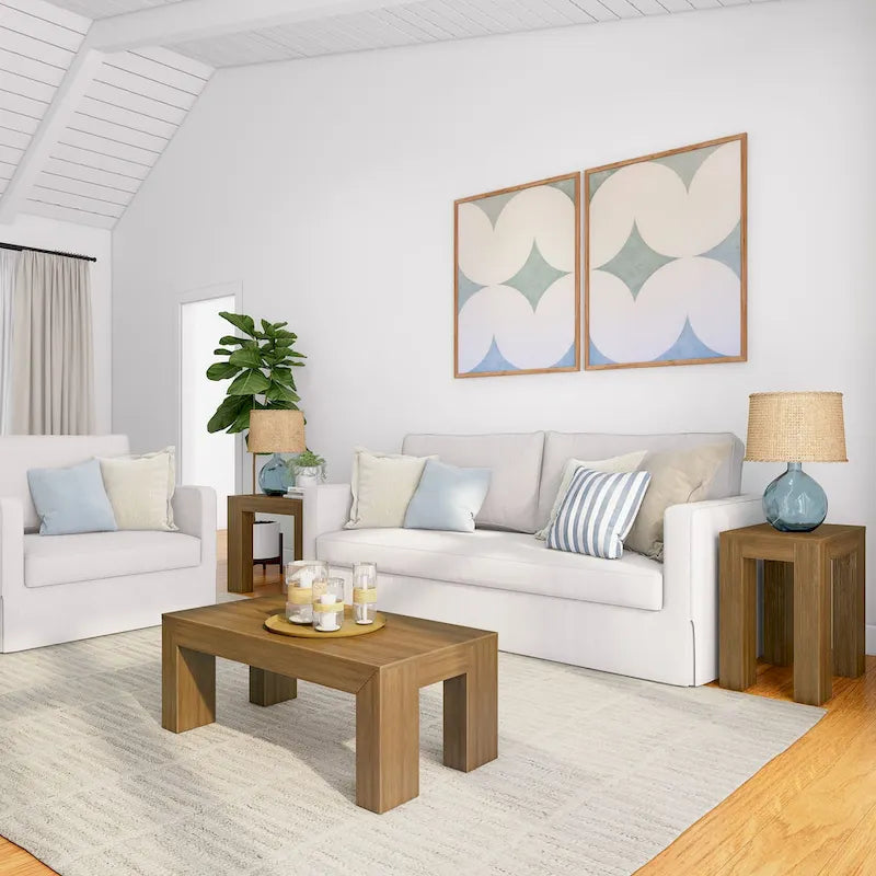 Plank and Beam Modern Rectangular Coffee Table - 40  x 20