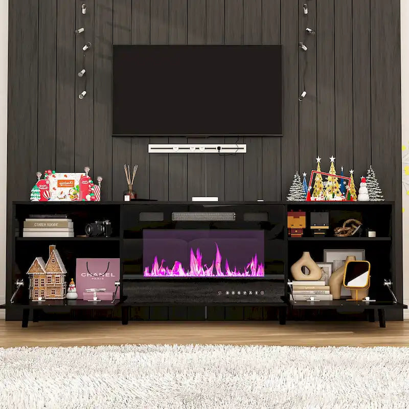 Fireplace TV Stand Electric Fireplace TV Console w/Remote Control