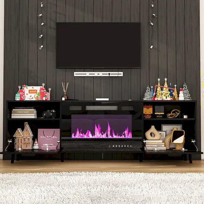 Fireplace TV Stand Electric Fireplace TV Console w/Remote Control