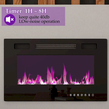 Fireplace TV Stand Electric Fireplace TV Console w/Remote Control