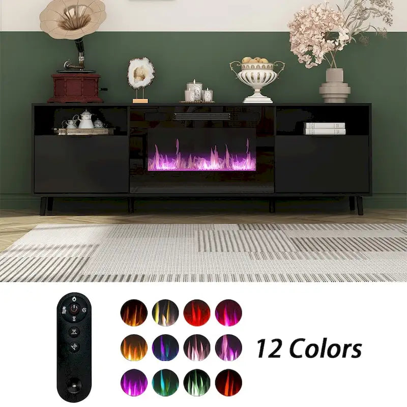 Fireplace TV Stand Electric Fireplace TV Console w/Remote Control