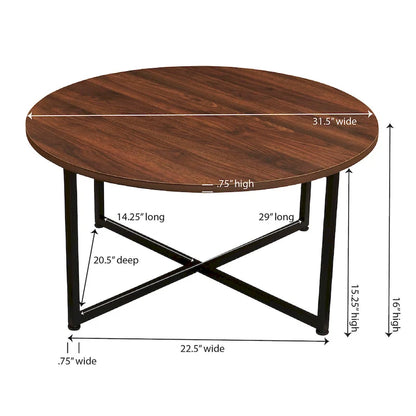 Household Essentials Round Coffee Table - 31.5