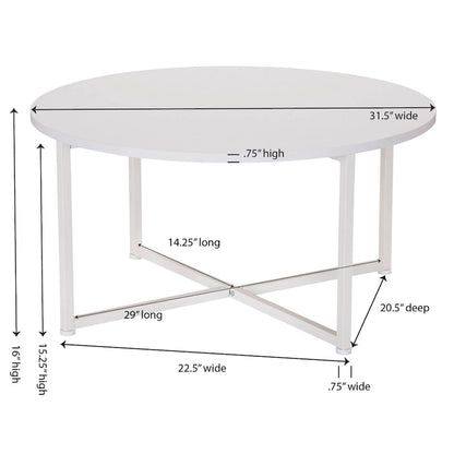 Household Essentials Round Coffee Table - 31.5