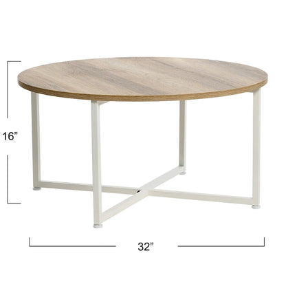 Household Essentials Round Coffee Table - 31.5