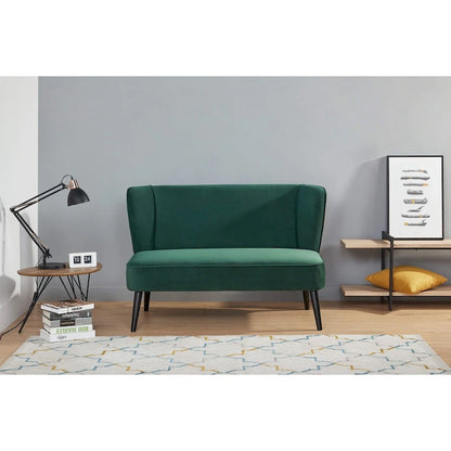 Divanetto con schienale ad ali Brooklawn Mid-century di Porch & Den