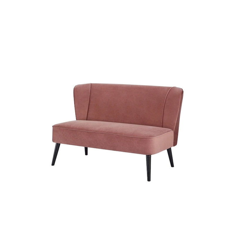 Divanetto con schienale ad ali Brooklawn Mid-century di Porch & Den