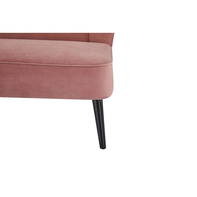 Divanetto con schienale ad ali Brooklawn Mid-century di Porch & Den