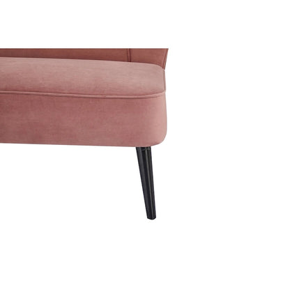 Divanetto con schienale ad ali Brooklawn Mid-century di Porch & Den