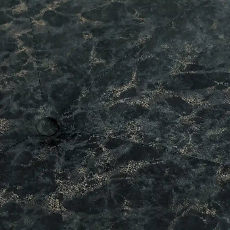 Adeco Carrington Juttersbo Round Tufted Fabric Ottoman