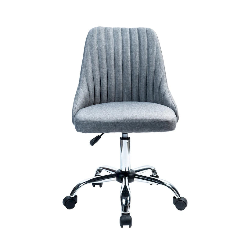 Porthos Home Jarvis Fabric Upholstered Office Chair with Chrome Base