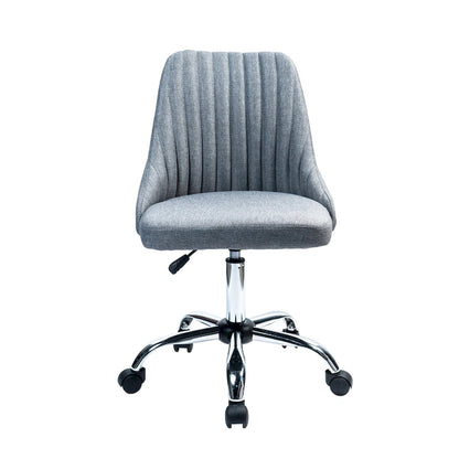 Porthos Home Jarvis Fabric Upholstered Office Chair with Chrome Base