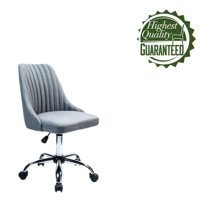 Porthos Home Jarvis Fabric Upholstered Office Chair with Chrome Base