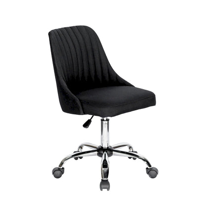 Porthos Home Jarvis Fabric Upholstered Office Chair with Chrome Base